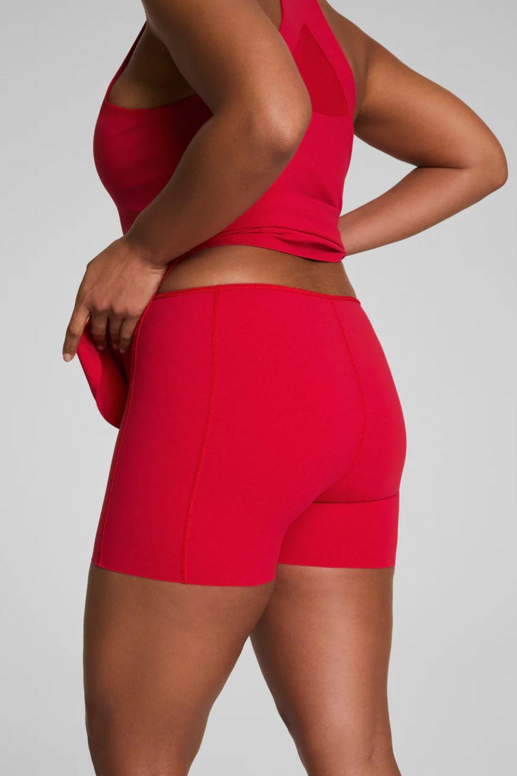 Get Moving V-Neck Dress- Spanx Red Product Image