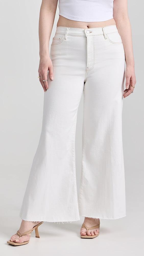 FRAME Le Palazzo Crop Raw Fray Jeans | Shopbop Product Image