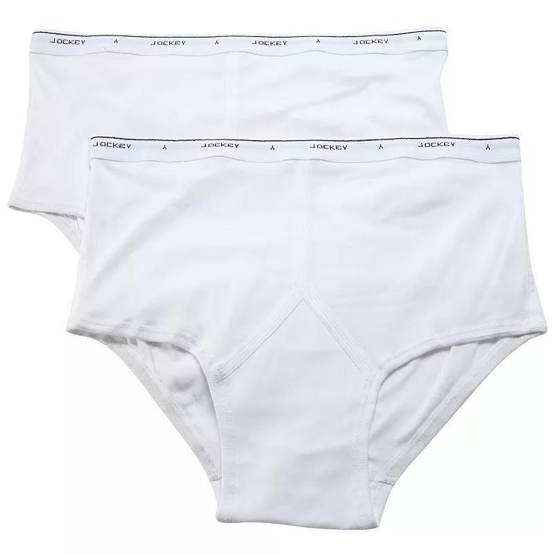 Big & Tall Jockey 2-pack Classic Full-Rise Briefs, Mens Product Image