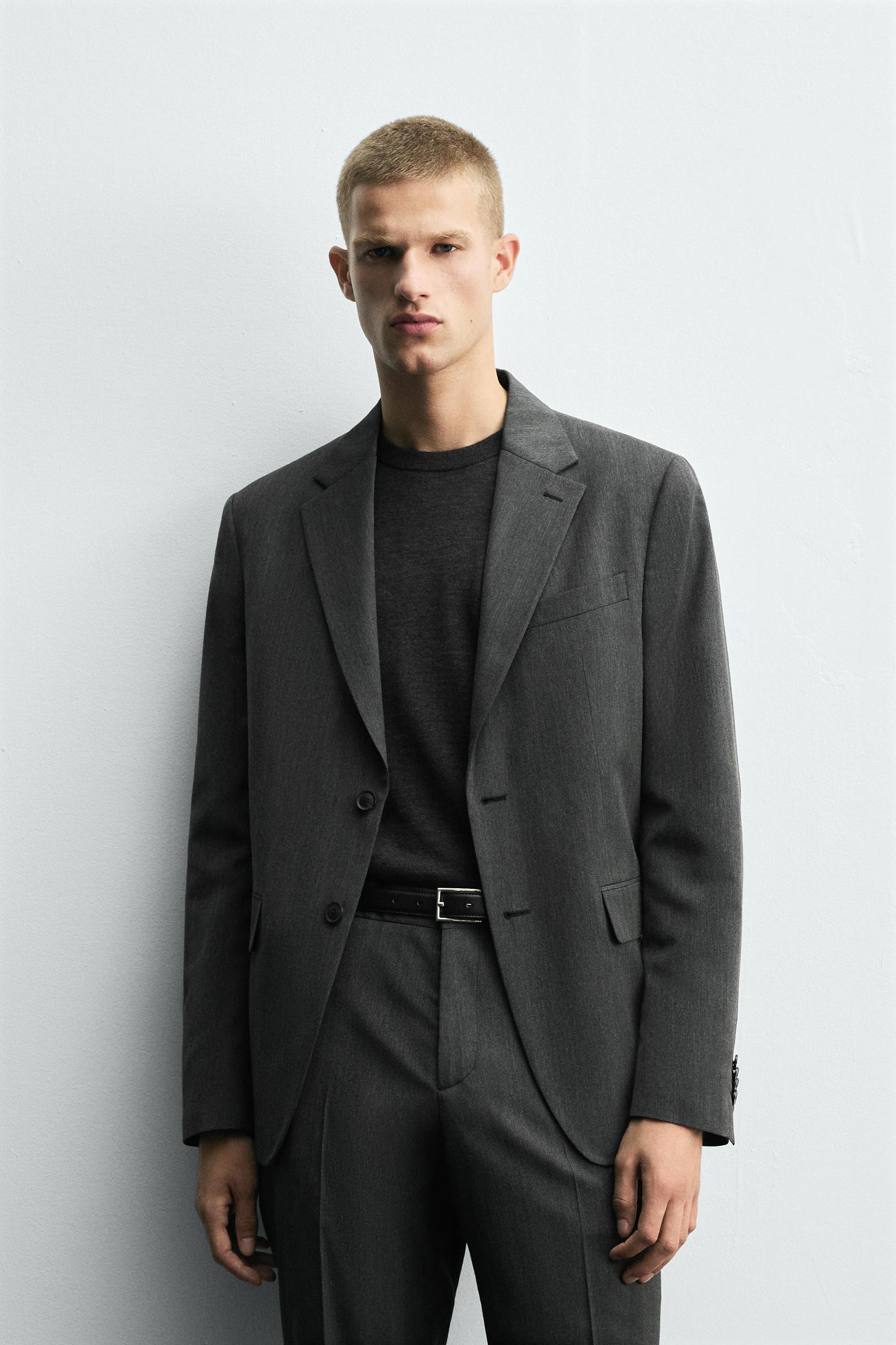HERRINGBONE SUIT BLAZER Product Image