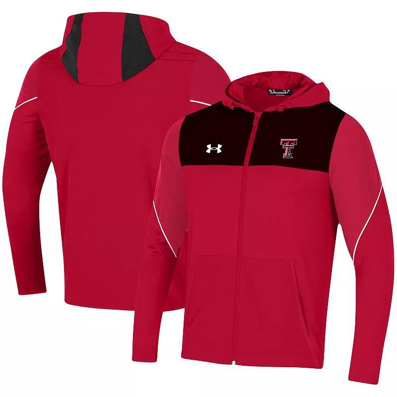 Men's Under Armour Red Texas Tech Red Raiders 2021 Sideline Warm-Up Full-Zip Hoodie, Size: 2XL Product Image