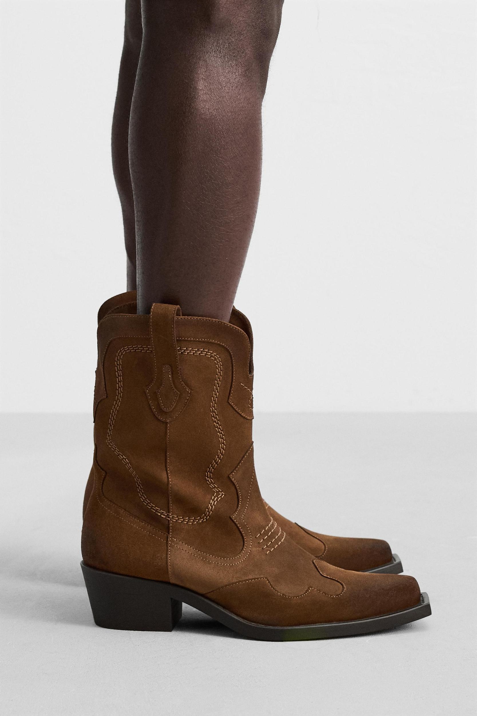LEATHER COWBOY BOOTS Product Image