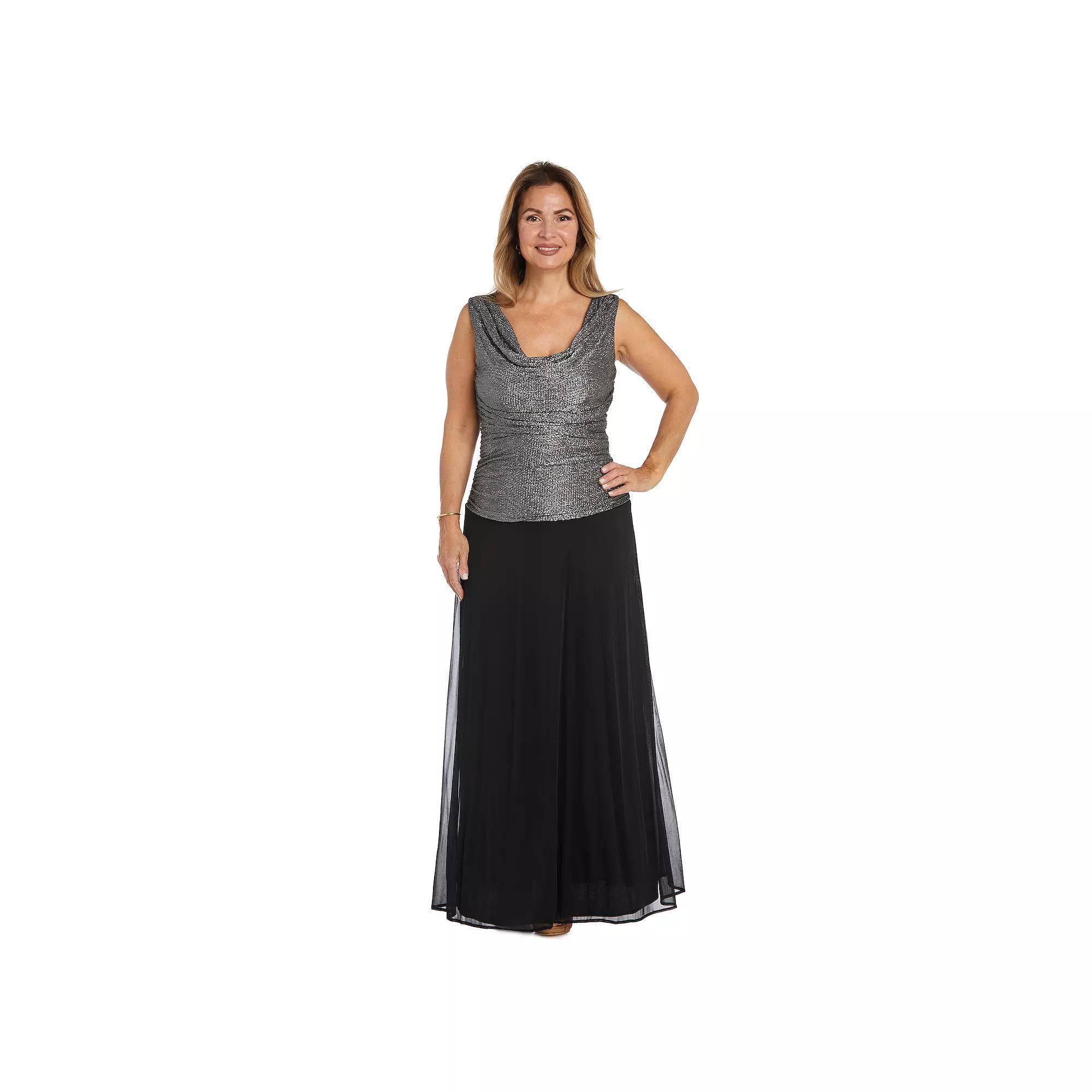 Women's R&M Richards Long Evening Gown, Size: 16, Blue Product Image