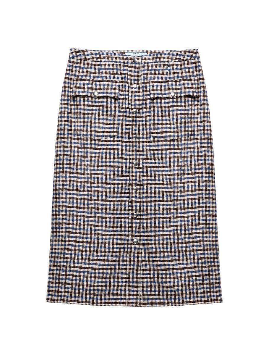 Womens Wool Midi-Skirt Product Image