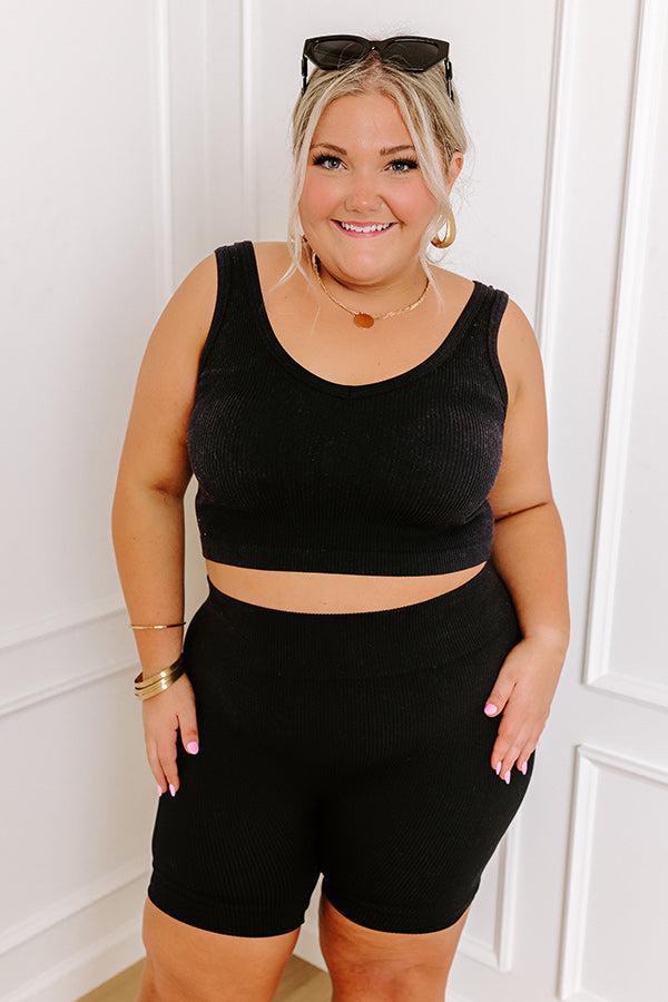 Trailside Cutie Ribbed Crop Top Curves Product Image
