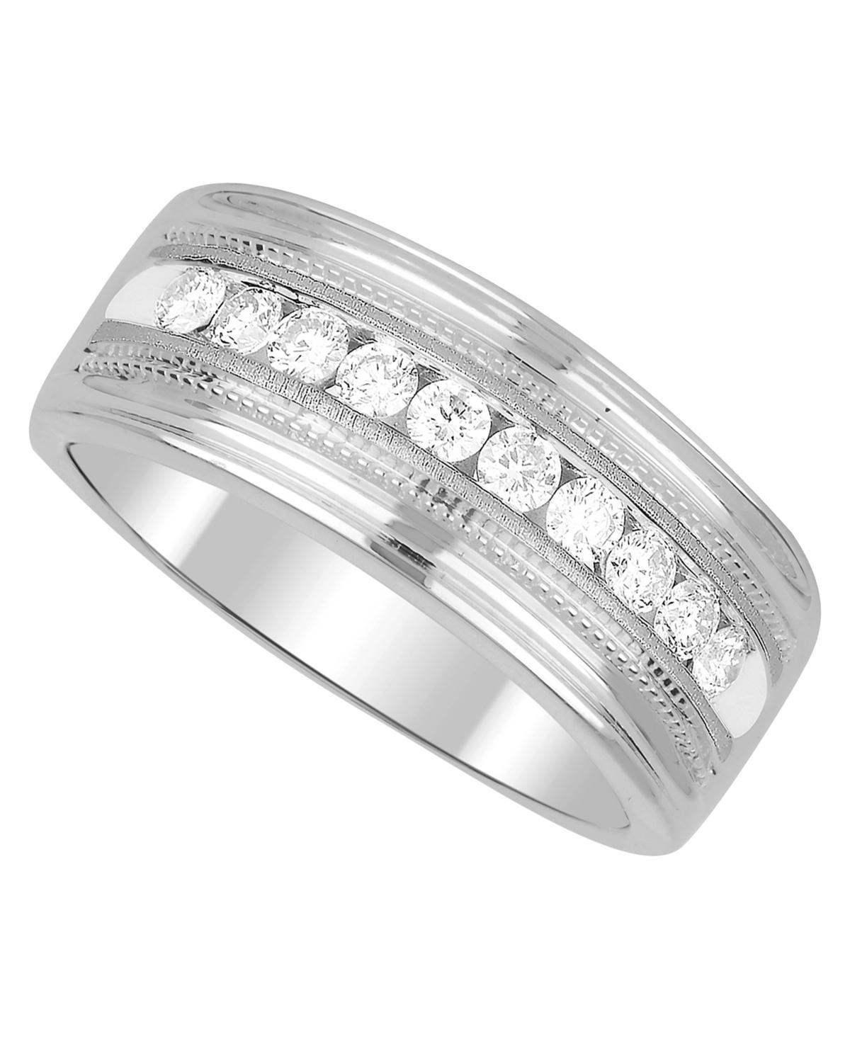 Mens Diamond (1/4 ct. t.w.) Ring in 10K White or Yellow Gold Product Image
