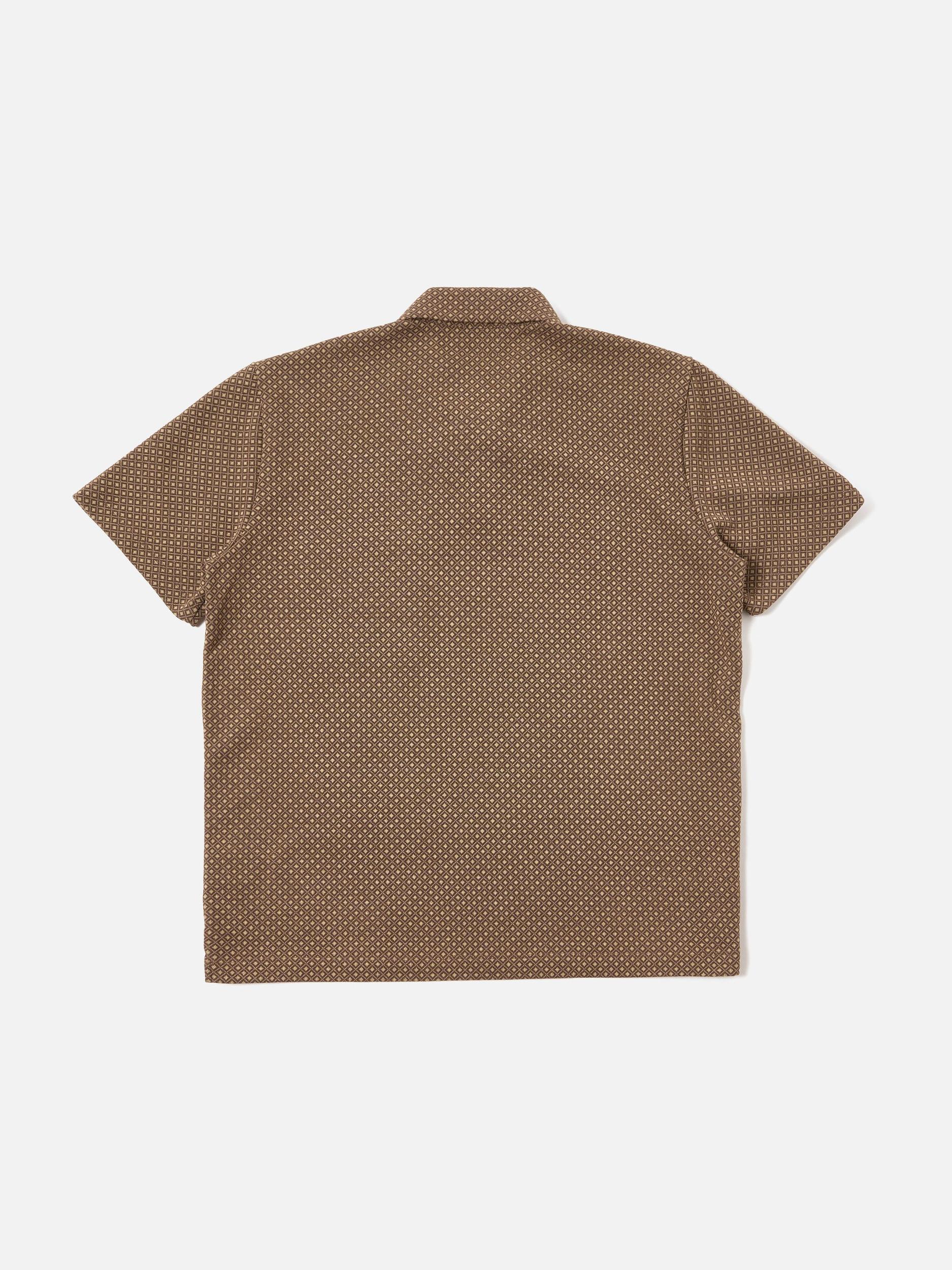 Brown Cotton Mix Fleece Newlyn Polo Product Image