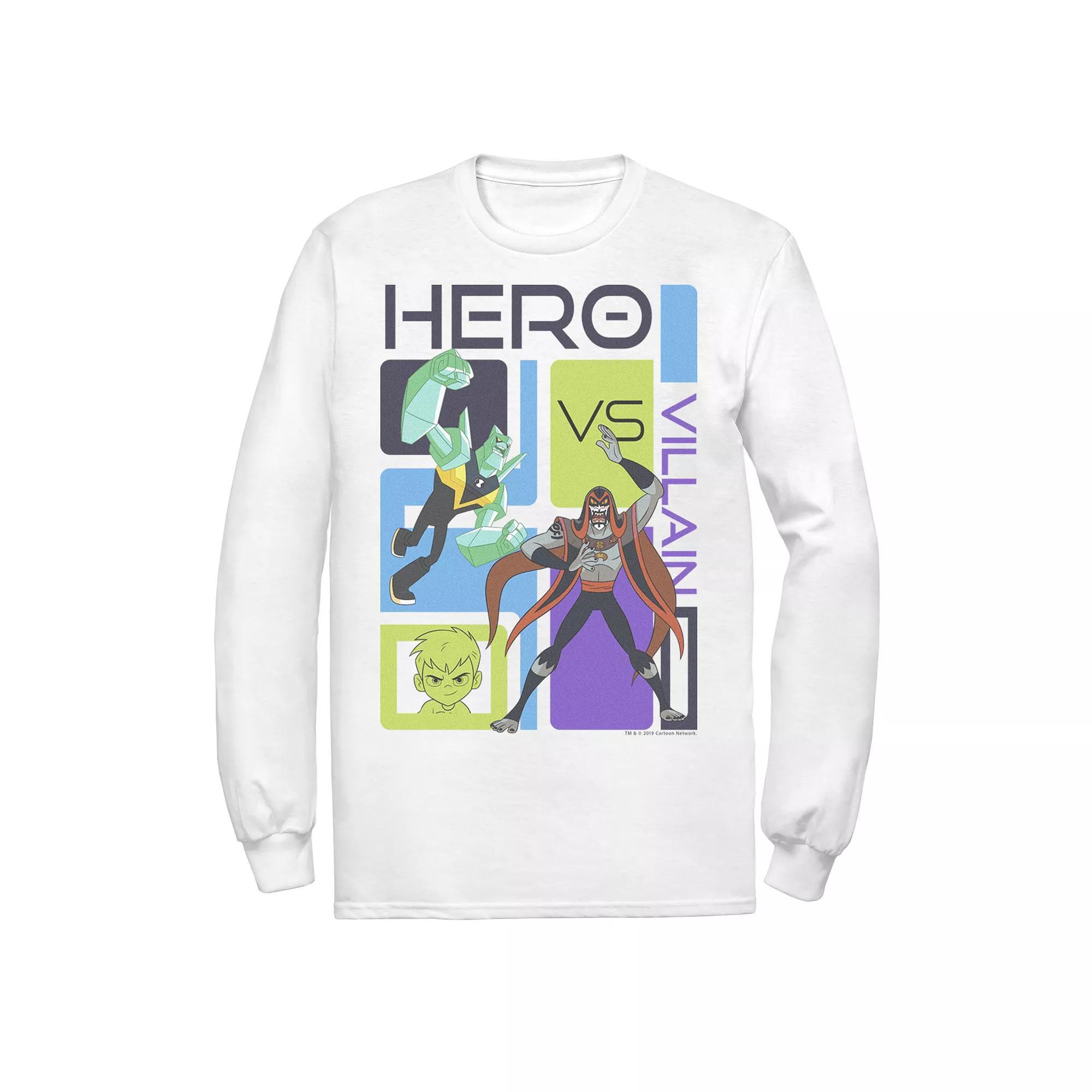 Men's Ben 10 Hero Vs Villain Tee, Size: Small, White Product Image