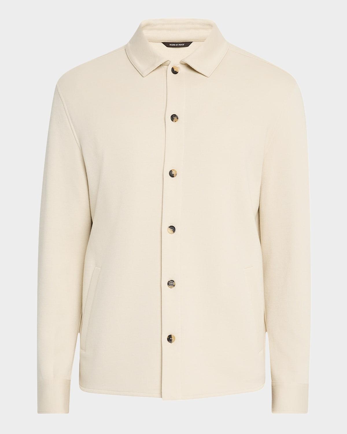 Mens Whitney Cotton and Cashmere Fleece Overshirt Product Image