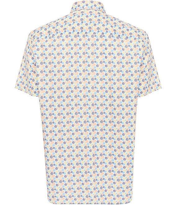 Visconti Multi Circle Print Stretch Short Sleeve Woven Shirt Product Image