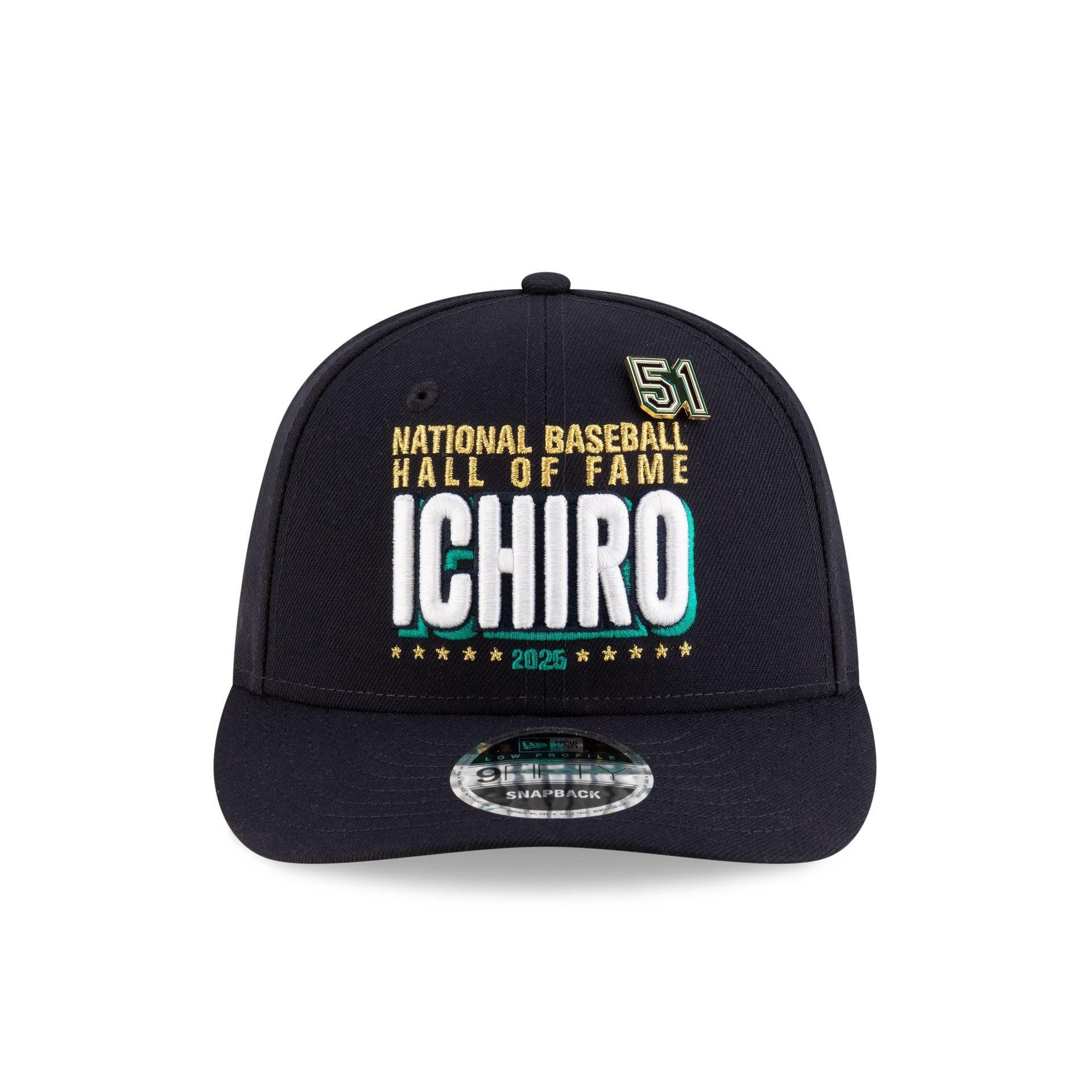 Seattle Mariners Hall of Fame 2025 Ichiro Suzuki Low Profile 9FIFTY Snapback Hat Male Product Image