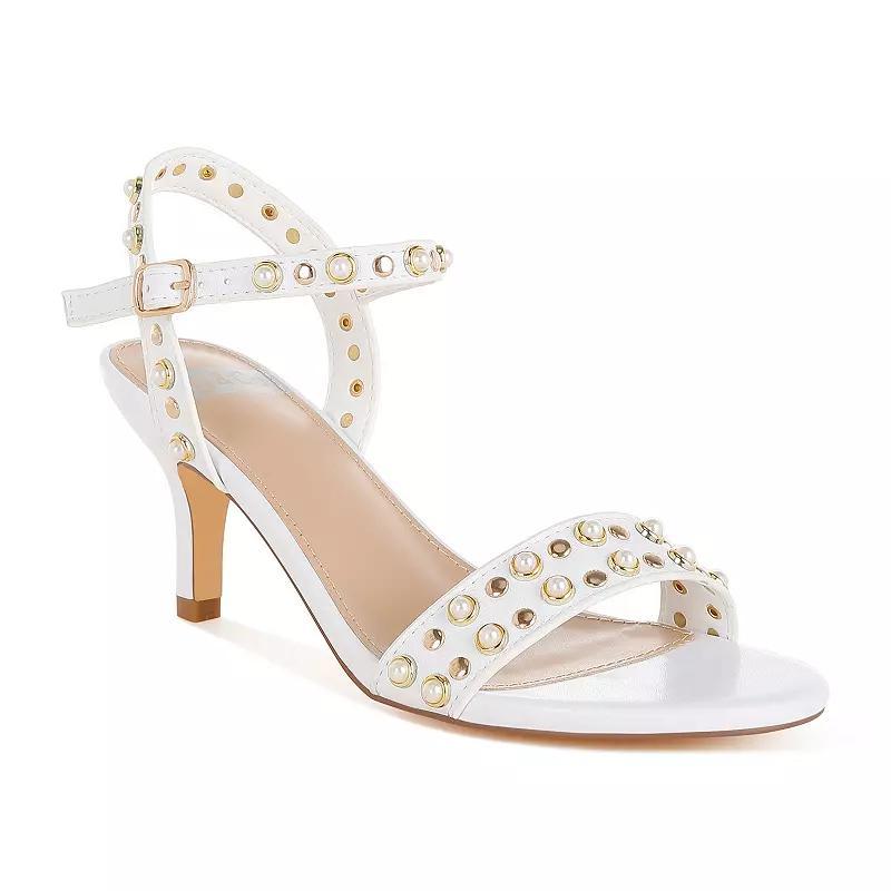 Rag & Co Nidara Women's Sandals, Size: 9, White Product Image