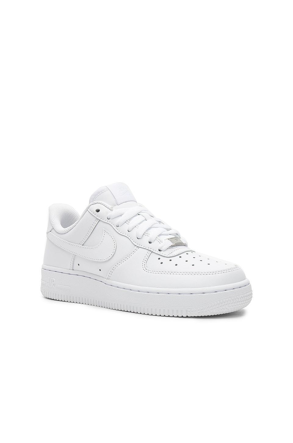 NIKE Air Force 1 '07 Leather Sneakers In White Product Image