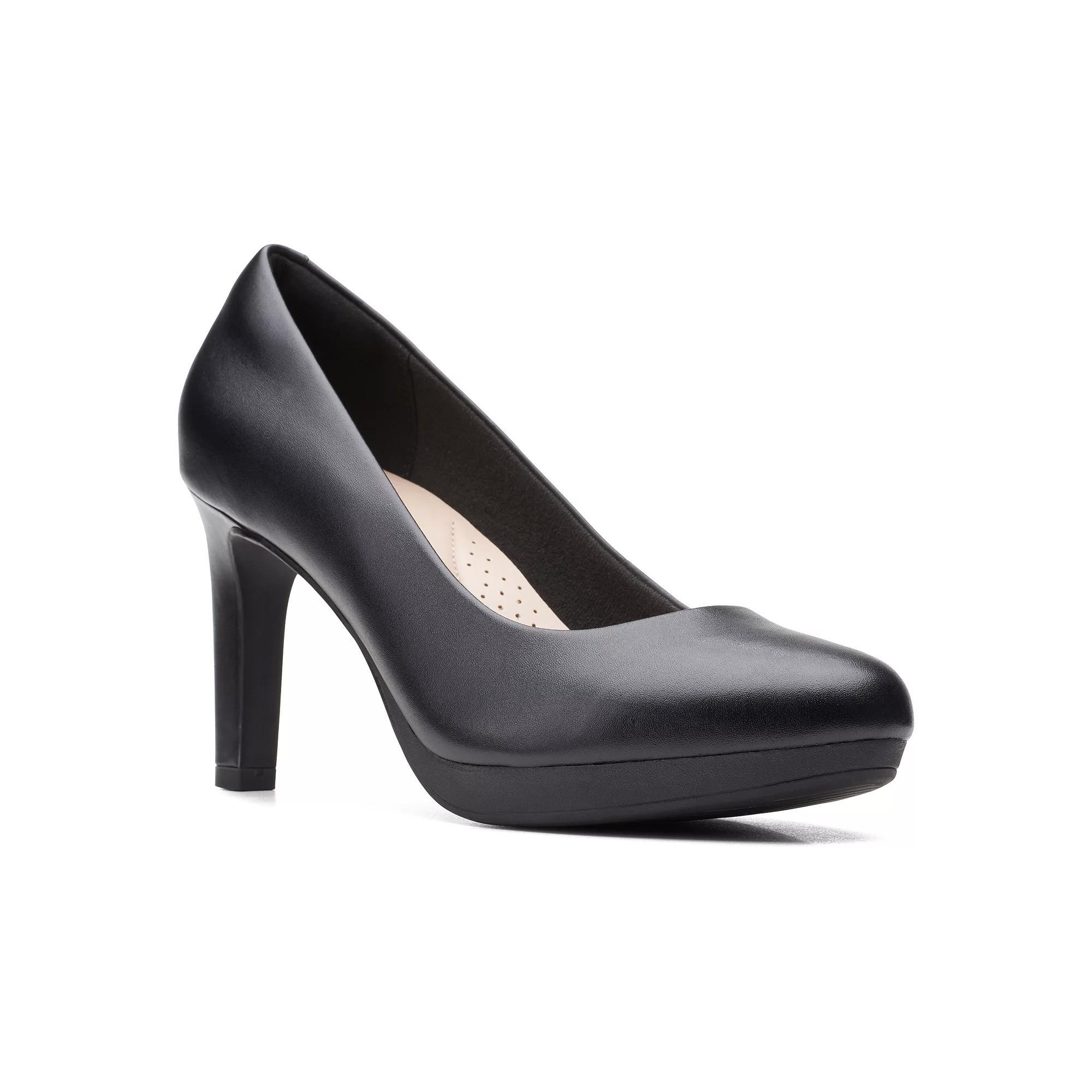 Clarks® Ambyr Joy Women's Leather Pumps, Size: 5, Black Product Image
