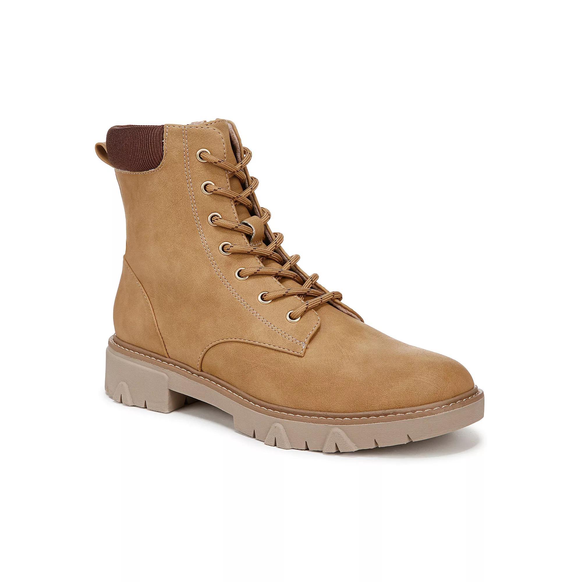 Dr. Scholl's Headstart Women's Faux Suede Combat Boots, Size: 9 Product Image