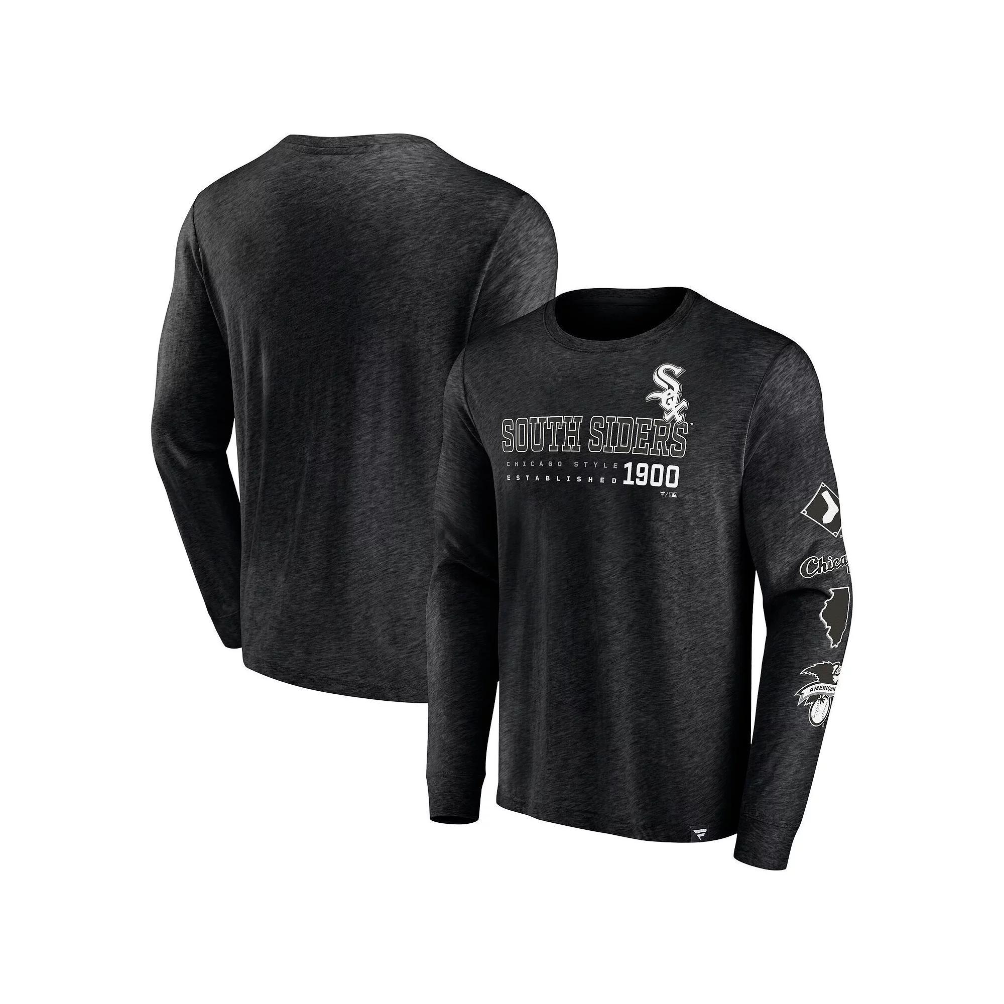 Men's Fanatics Branded Black Chicago White Sox High Whip Pitcher Long Sleeve T-Shirt, Size: Large Product Image