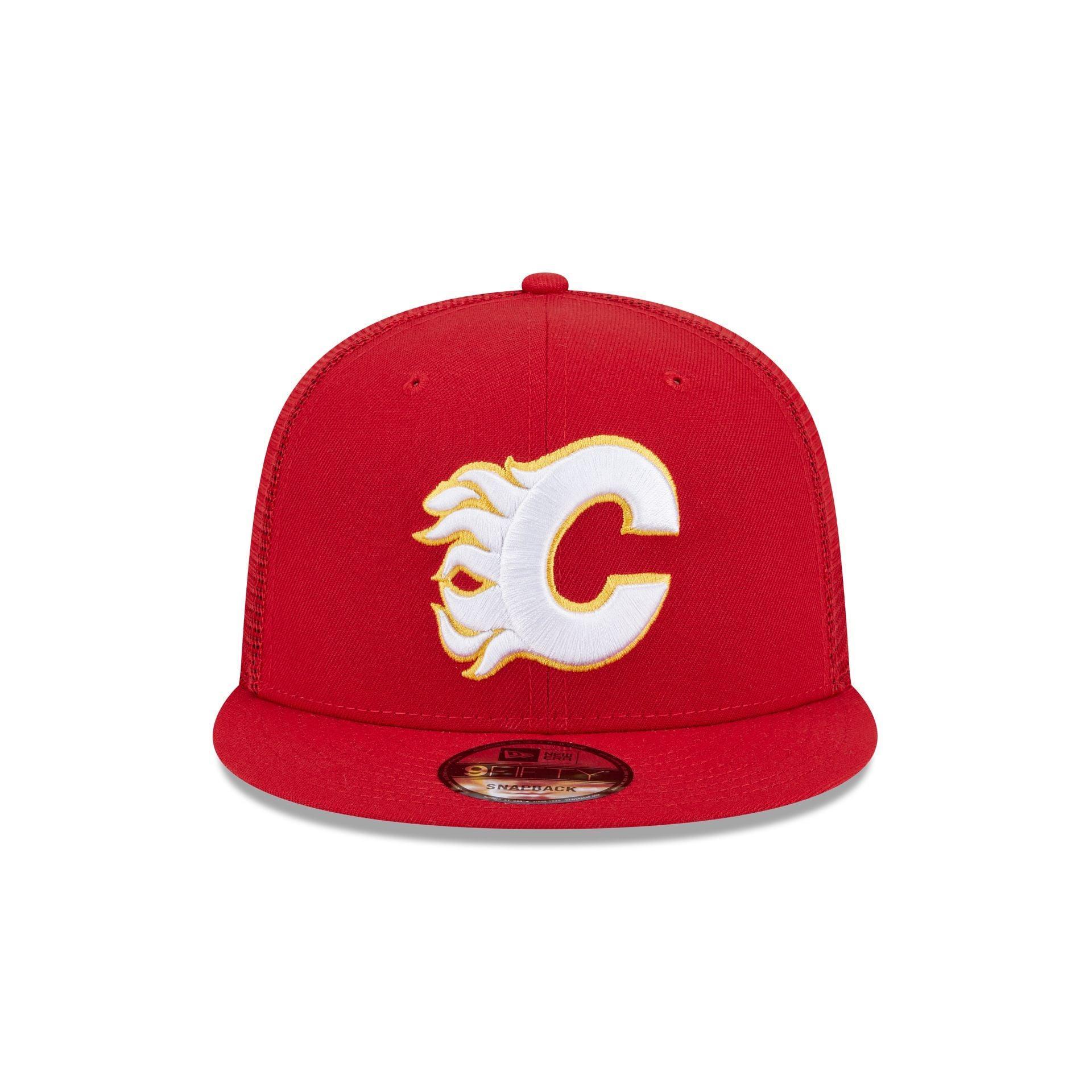 Calgary Flames Team Tag 9FIFTY Trucker Hat Male Product Image