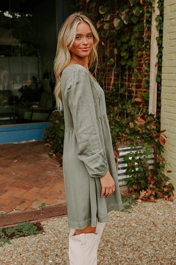 Rustic Bliss Babydoll Mini Dress Product Image