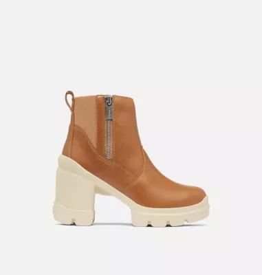 Sorel Womens Caribou X Waterproof Leather Heeled Chelsea Booties Product Image