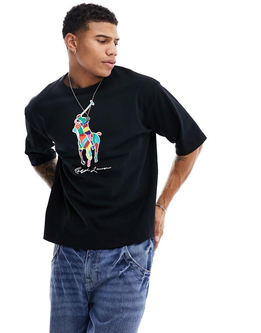 Mens Colorblocked Big Pony Logo T-Shirt Product Image