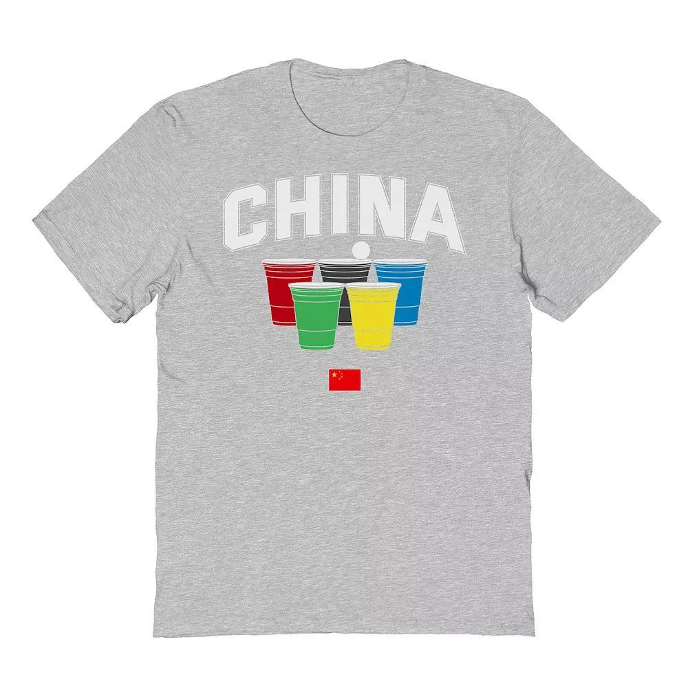 Men's China Solo Cups Graphic Tee, Size: Large, Sport Gray Product Image