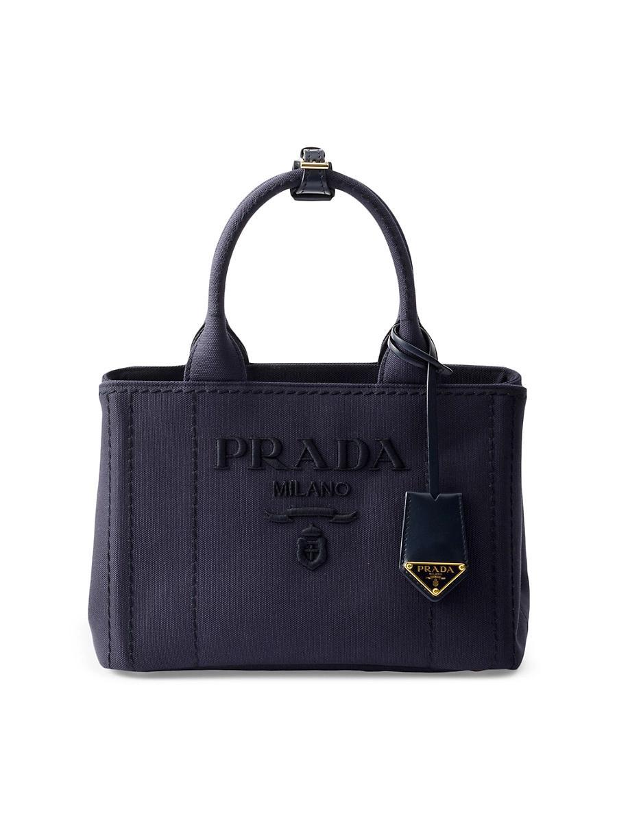 Womens Small Cotton Canvas Top Handle Bag Product Image