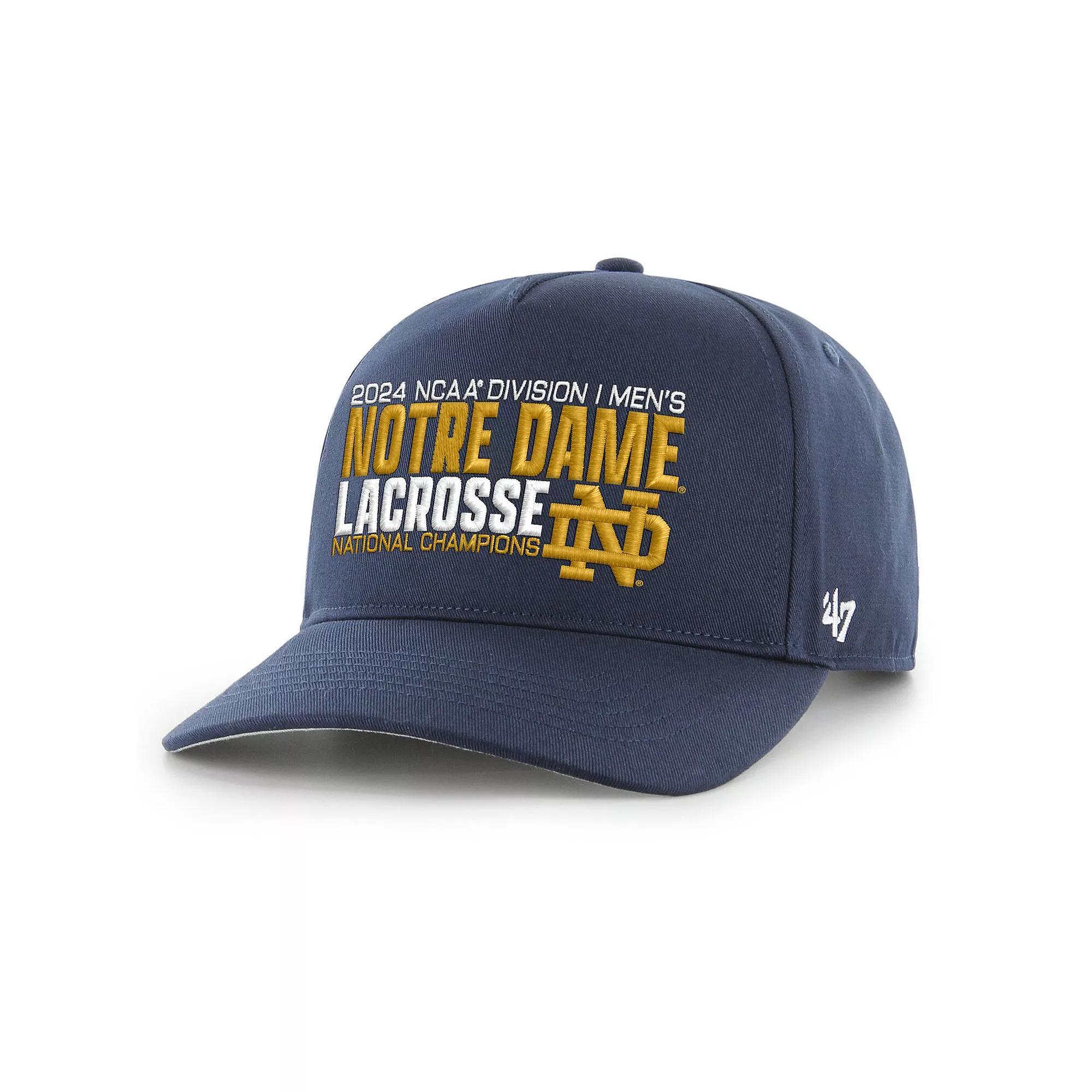 Men's '47 Navy Notre Dame Fighting Irish 2024 NCAA Men's Lacrosse National Champions Hitch Adjustable Hat, Blue Product Image