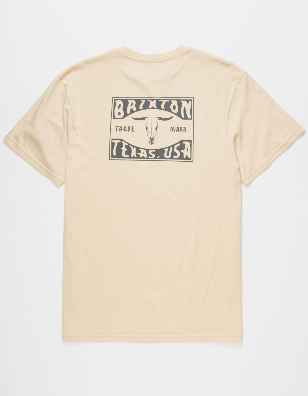 BRIXTON Annex Texas Mens Tee - CREAM Product Image