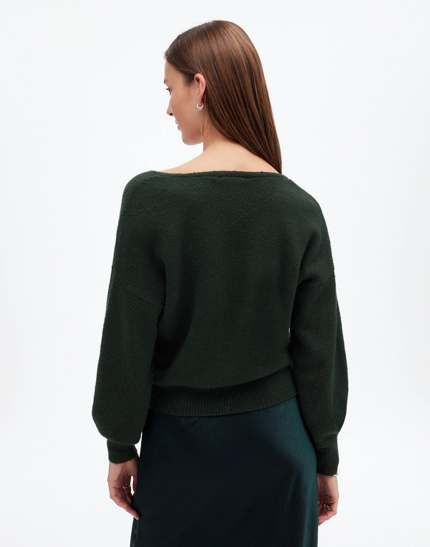 Wedged V-Neck Sweater Product Image