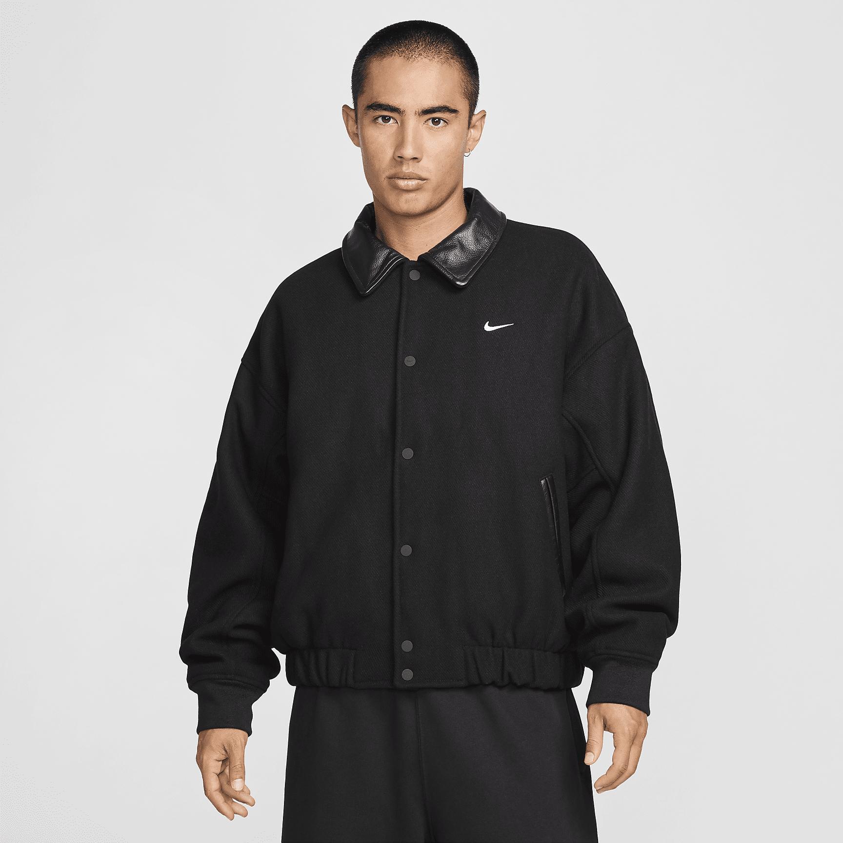 Nike Solo Swoosh Men's Wool Varsity Jacket Product Image