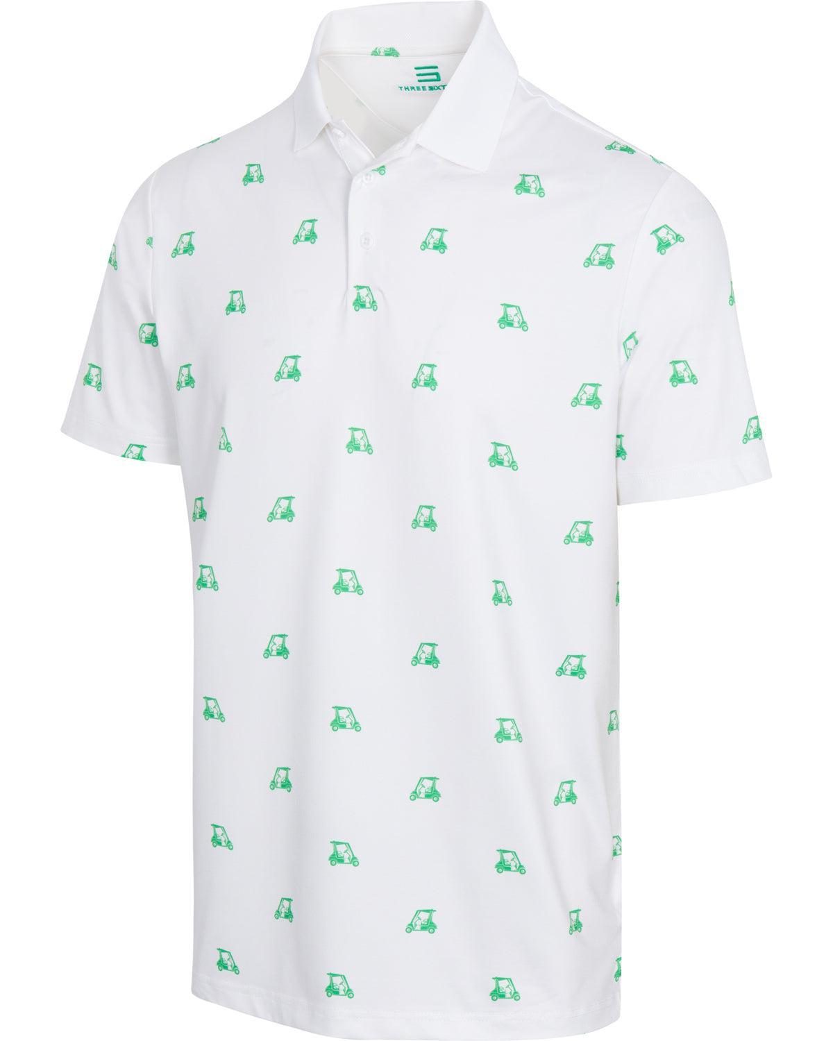 Three Sixty Six Men’s Print Golf Polos Male Product Image