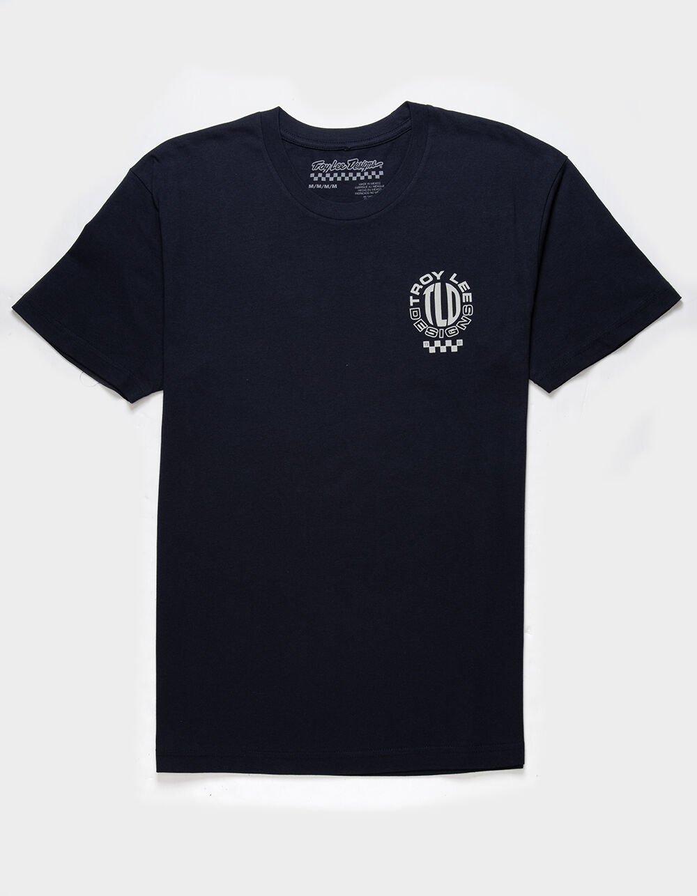 TROY LEE DESIGNS Bubbled Checks Mens Tee - NAVY Product Image