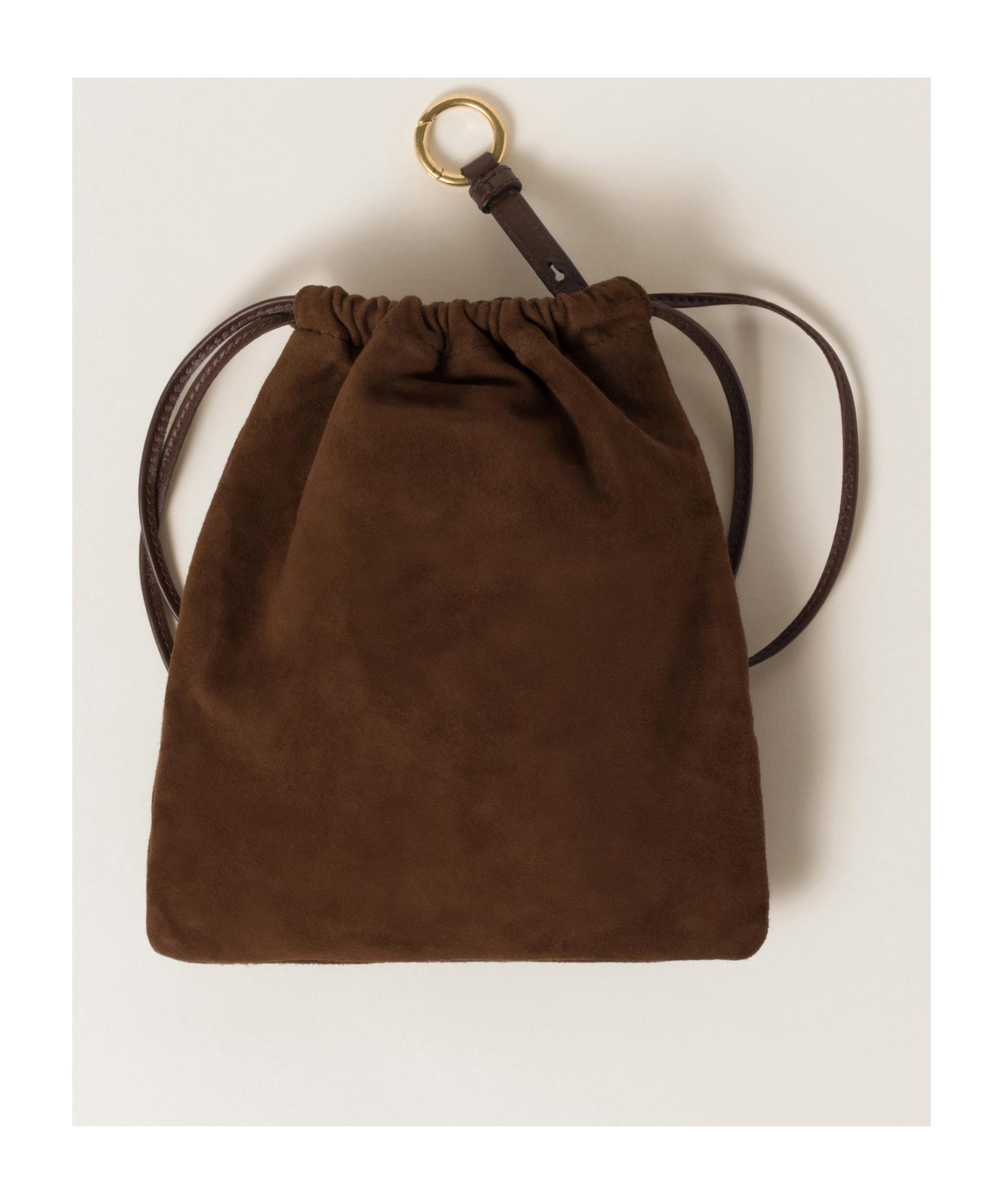 MIU MIU Logo Clutch In Brown Product Image