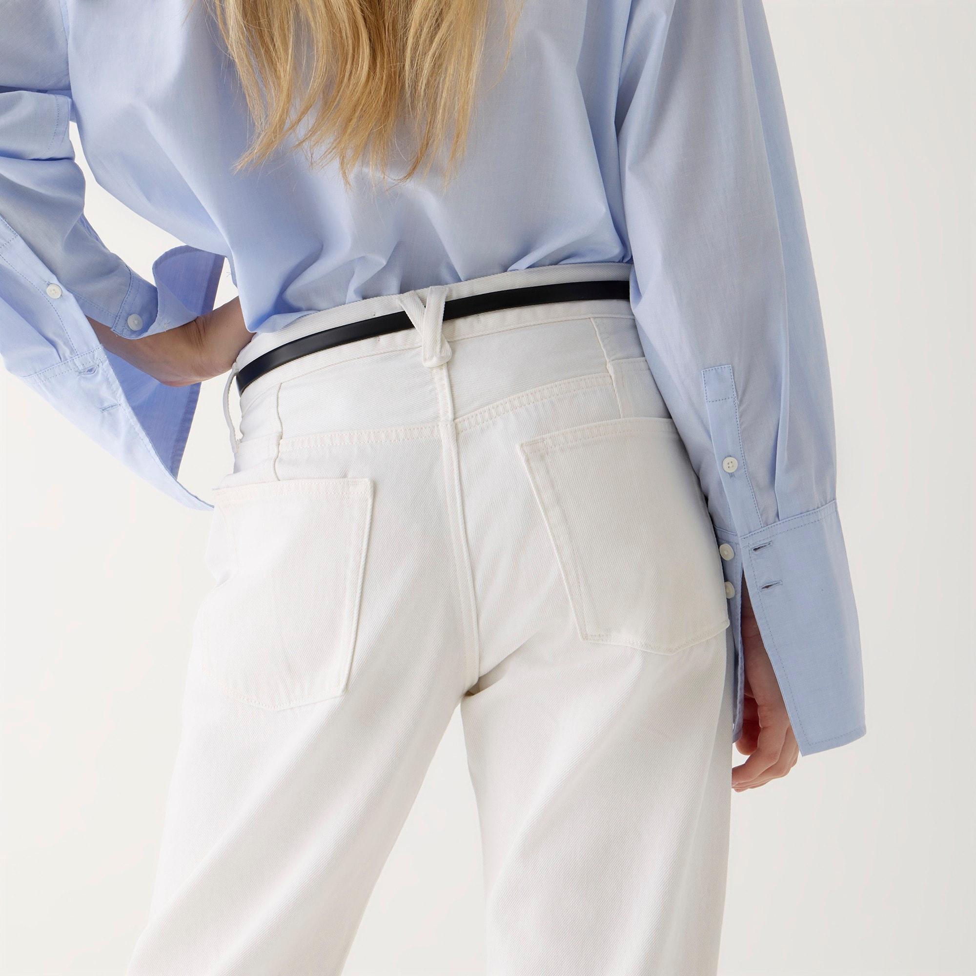 Point Sur loose straight jean in white Product Image