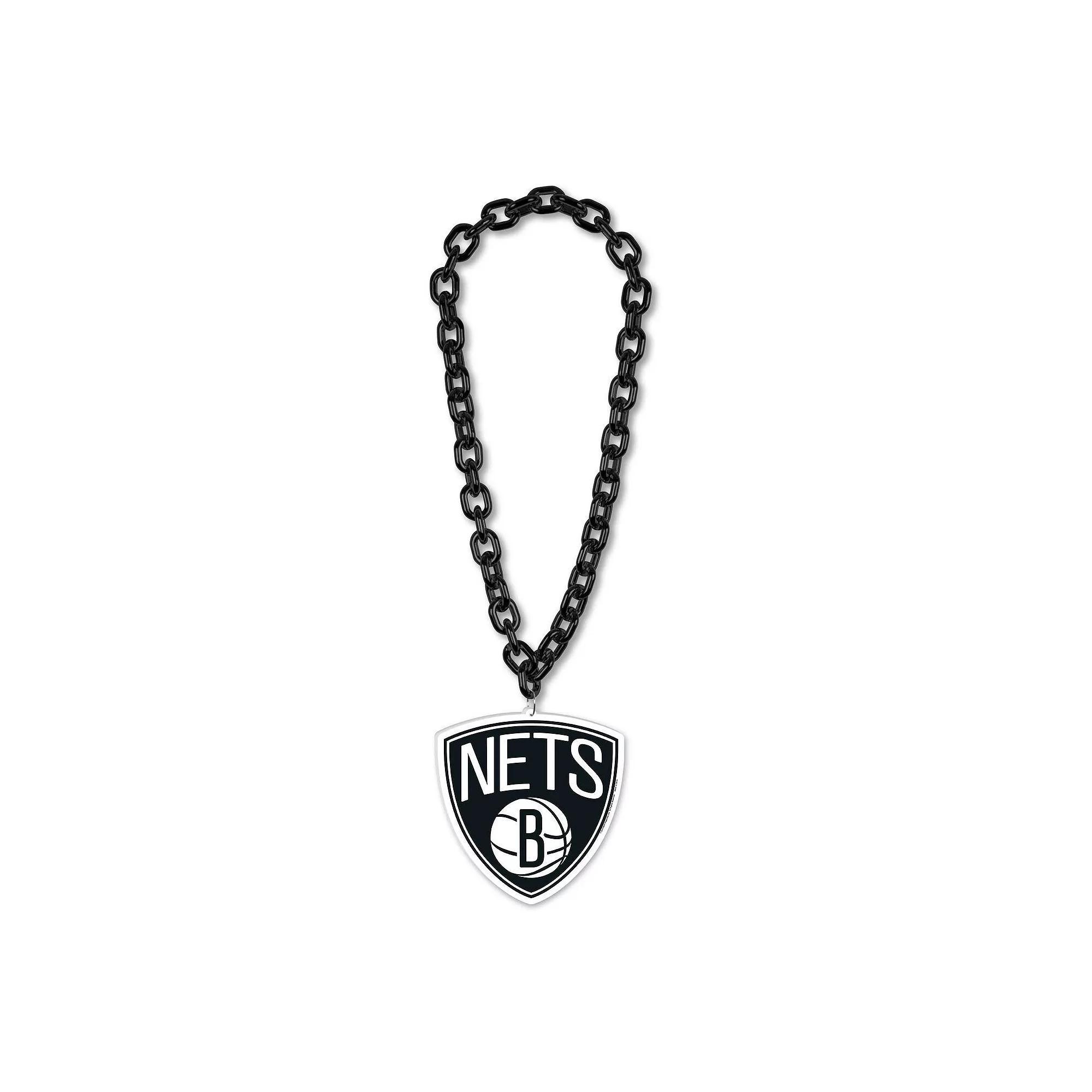 WinCraft Brooklyn Nets Big Chain Logo Necklace, Men's, Team Product Image