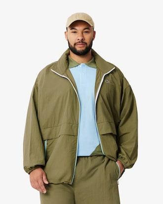 Men's Water-Repellent Removable Hood Windbreaker Product Image