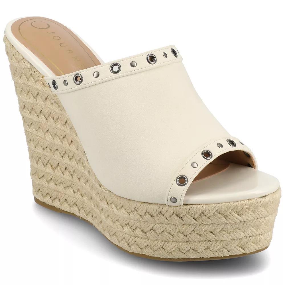 Journee Yari Womens Platform Espadrille Wedge Sandals Product Image