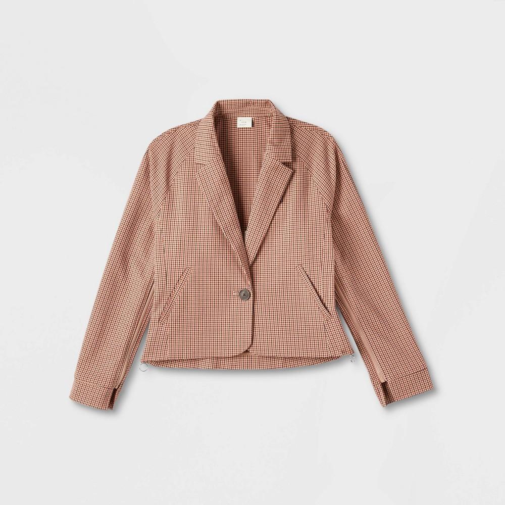 Womens Adaptive Seated Fit Side Opening Blazer Jacket - A New Day Black XS Product Image