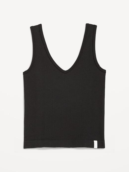 Rib-Knit Seamless Tank Top Product Image