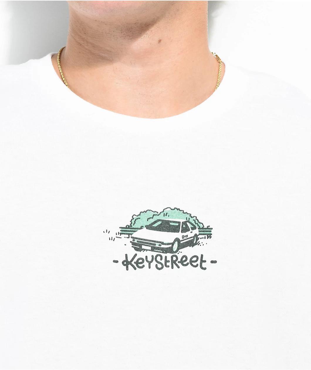 Key Street Scenic Route White T-Shirt Product Image