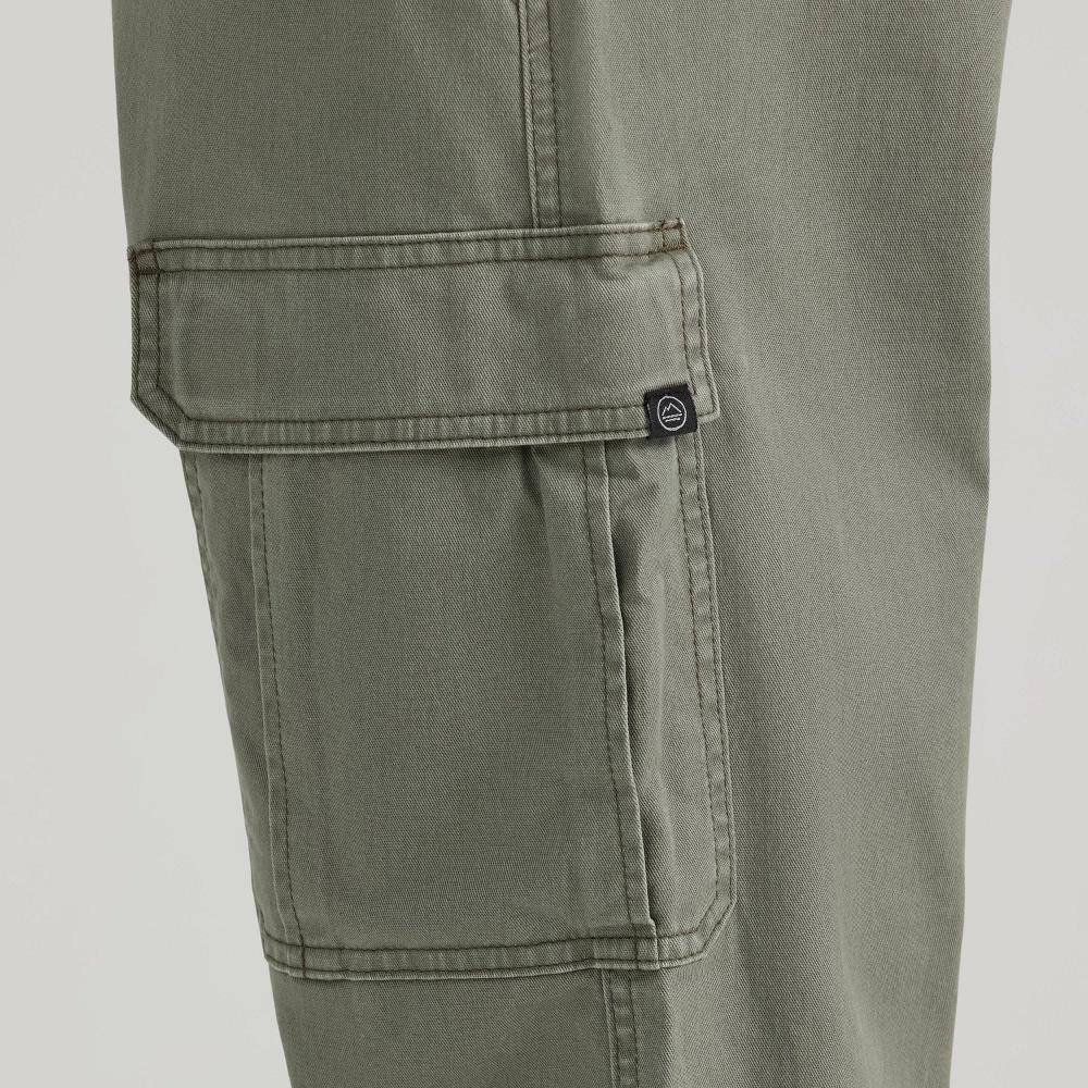 Wrangler Men's ATG Relaxed Cargo Pants - Dusty Olive 38x30: Heavyweight Cotton Spandex, Mid Rise, Stretch Product Image