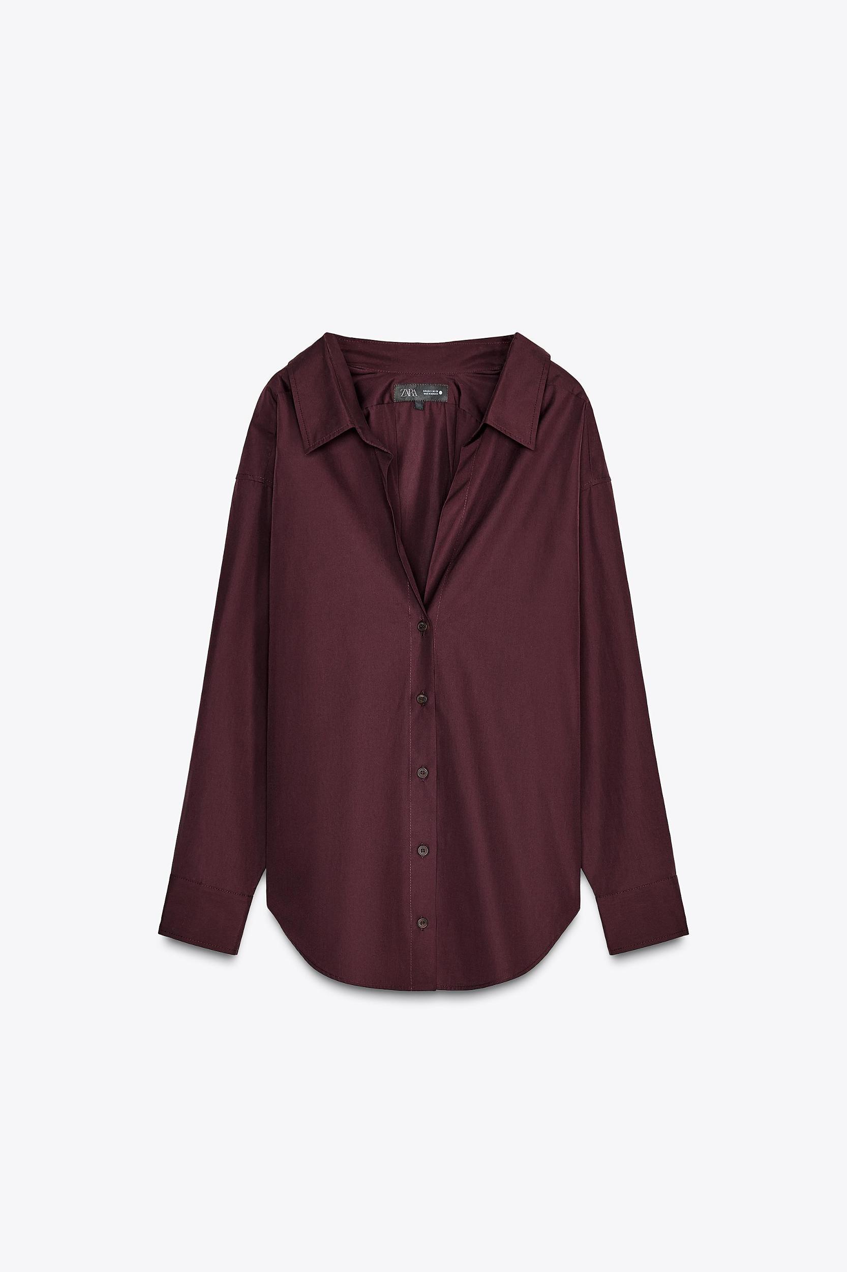 POPLIN SHIRT ZW COLLECTION Product Image