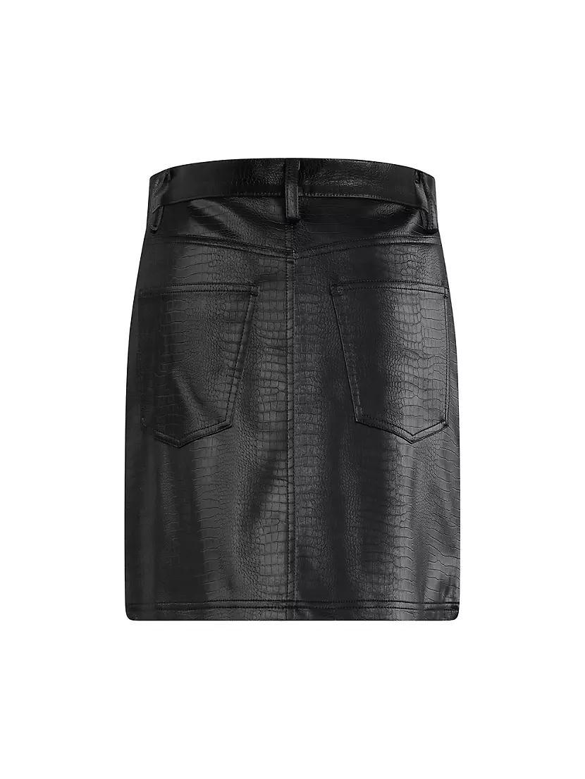 The Shay Faux Leather Miniskirt Product Image