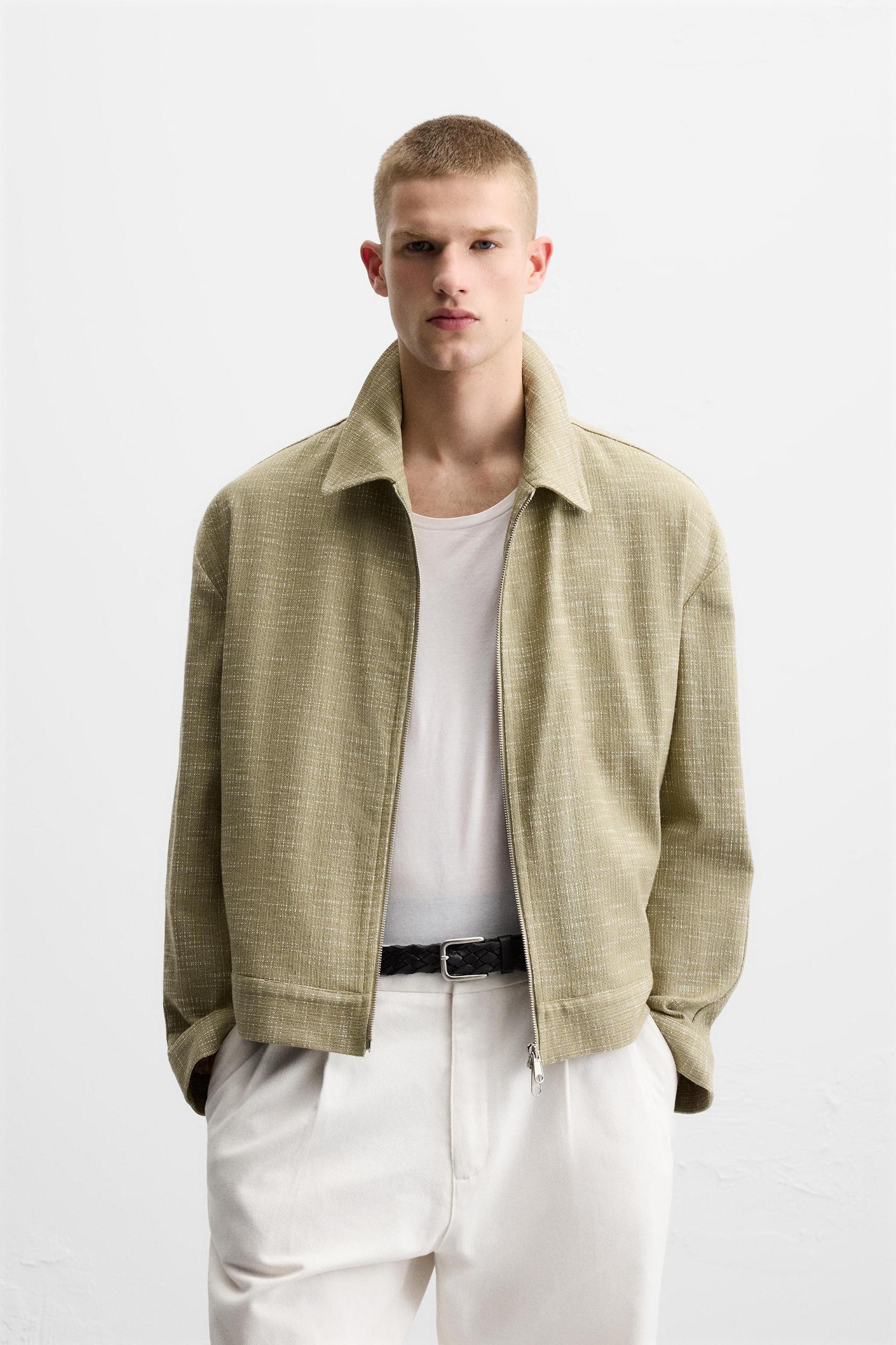 STRUCTURED ZIP OVERSHIRT Product Image