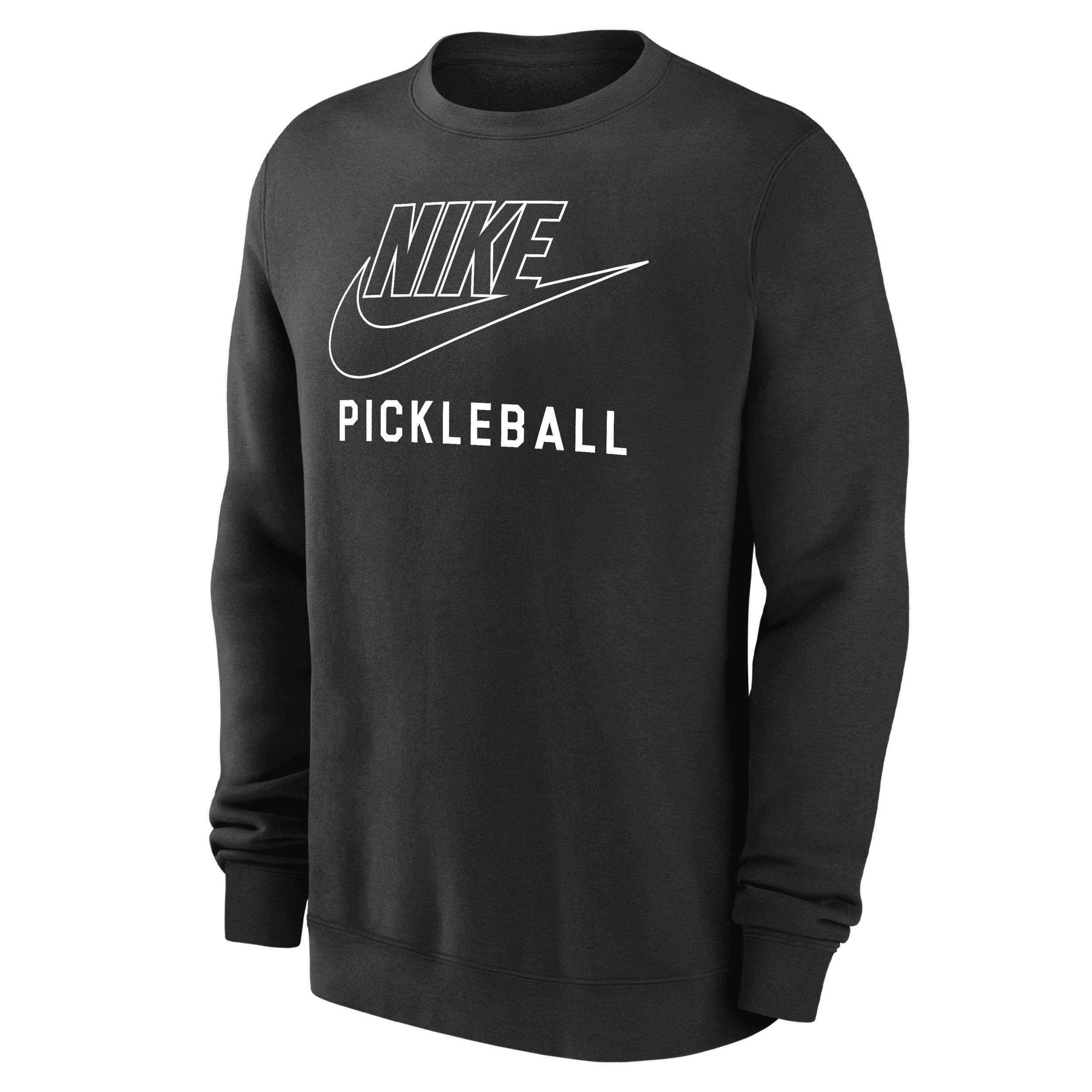 Nike Mens Swoosh Club Fleece Pickleball Pullover Crew-Neck Sweatshirt Product Image