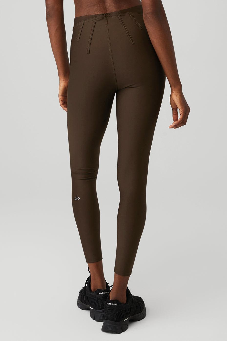 Alo Yoga | Airlift High-Waist 7/8 Corset Legging Brown Product Image