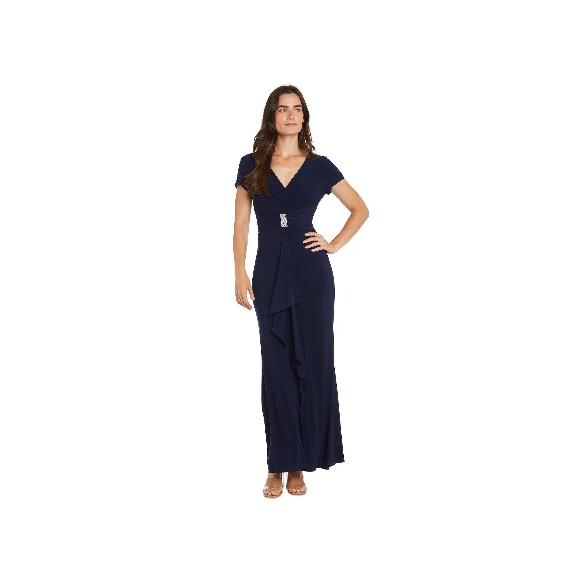Women's R&M Richards Sculpt Waist Fit & Flare Dress, Size: 16, Blue Product Image