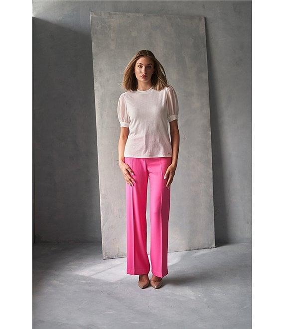 Calvin Klein Belted Wide Leg Pants Product Image