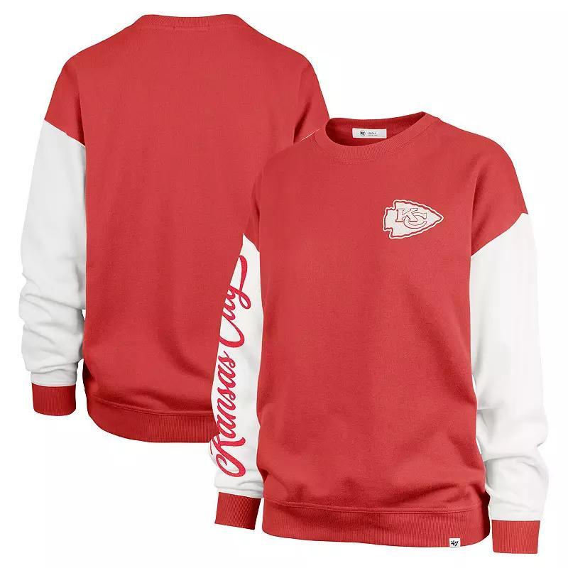 Women's '47  Aqua Miami Dolphins Double Header Rise Andie Pullover Sweatshirt, Size: Large, Turquoise A Product Image