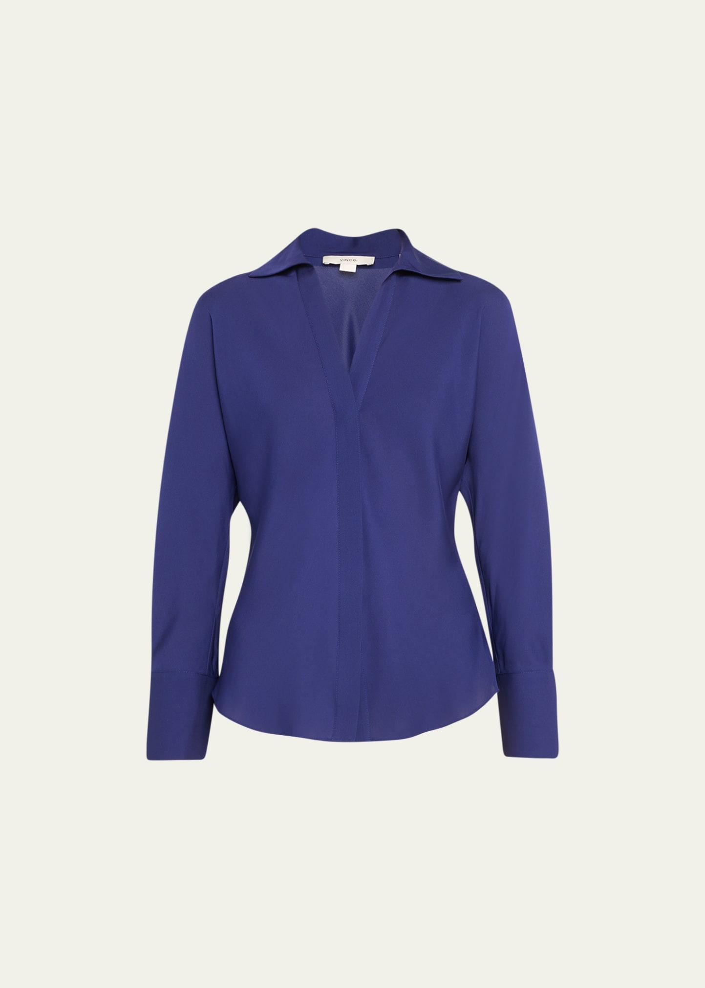 Womens Silk Slim-Fit Shirt Product Image
